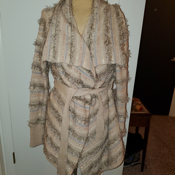 Forever 21 Sweaters - Love 21 size M cardigan sweater with belt EUC